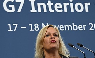 Nancy Faeser: «Wir werden die Zusammenarbeit beim Aufspüren von Desinformationsnetzwerken vorantreiben.» - Arne Dedert/dpa Nancy Faeser: «Wir werden die Zusammenarbeit beim Aufspüren von Desinformationsnetzwerken vorantreiben.» - Arne Dedert/dpa