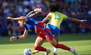 Brasilien und die USA lieferten sich einen engen Schlagabtausch. - Marcus Brandt/dpa Brasilien und die USA lieferten sich einen engen Schlagabtausch. - Marcus Brandt/dpa