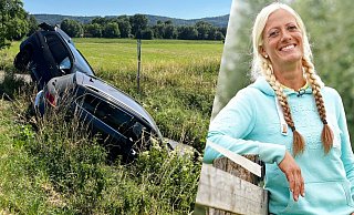 Die aus der TV-Show "Bauer sucht Frau" bekannte Denise Munding hatte Glück im Unglück, als sie mit ihrem VW und einem Pferdeanhänger in Hille in einem Unfall verwickelt war. Fotos: - RTL/Janine Bexte Die aus der TV-Show "Bauer sucht Frau" bekannte Denise Munding hatte Glück im Unglück, als sie mit ihrem VW und einem Pferdeanhänger in Hille in einem Unfall verwickelt war. Fotos: - RTL/Janine Bexte