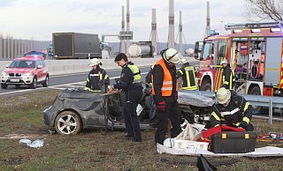 Schwerer Unfall mit drei Verletzten im Löhner Knäuel der A30 Nordumgehung. - Ulf Hanke Schwerer Unfall mit drei Verletzten im Löhner Knäuel der A30 Nordumgehung. - Ulf Hanke
