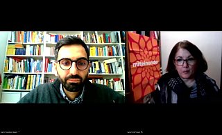 Karim Fereidooni (Ruhruni Bochum) und Salem Kleff (Schule ohne Rassismus - Schule mit Courage) fungierten als Experten. - Manuela Puls Karim Fereidooni (Ruhruni Bochum) und Salem Kleff (Schule ohne Rassismus - Schule mit Courage) fungierten als Experten. - Manuela Puls