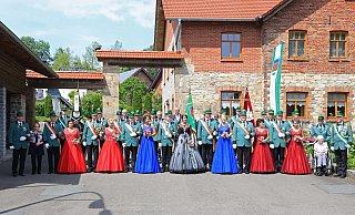 Vor einem Jahr konnte das Königspaar mit dem Hofstaat noch die Ehrengäste und Jubilare empfangen. - Nutzung nur mit Zustimmung JGEOSR Vor einem Jahr konnte das Königspaar mit dem Hofstaat noch die Ehrengäste und Jubilare empfangen. - Nutzung nur mit Zustimmung JGEOSR
