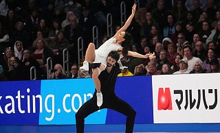 Das Eistanz-Duo Jennifer Janse van Rensburg und Benjamin Steffan holte einen Quotenplatz für Olympia. - Charles Krupa/AP/dpa Das Eistanz-Duo Jennifer Janse van Rensburg und Benjamin Steffan holte einen Quotenplatz für Olympia. - Charles Krupa/AP/dpa