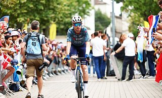 Hat seinen vierten Sieg knapp verpasst: Wout van Aert - David Pintens/Belga/dpa Hat seinen vierten Sieg knapp verpasst: Wout van Aert - David Pintens/Belga/dpa