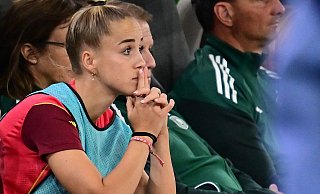 Giulia Gwinn verpasst den Pflichtspiel-Auftakt der Münchner Fußballerinnen. - Sebastian Christoph Gollnow/dpa Giulia Gwinn verpasst den Pflichtspiel-Auftakt der Münchner Fußballerinnen. - Sebastian Christoph Gollnow/dpa