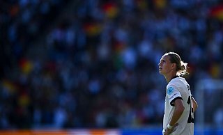 Fußballerin mit beruflichem Weitblick: Klara Bühl. - Sebastian Christoph Gollnow/dpa Fußballerin mit beruflichem Weitblick: Klara Bühl. - Sebastian Christoph Gollnow/dpa