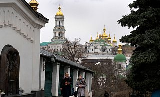 Das Kiewer Höhlenkloster war lange Zeit von Mönchen der dem Moskauer Patriarchat nahestehenden orthodoxen Kirche bewohnt (Archivbild). - Evgeniy Maloletka/AP/dpa Das Kiewer Höhlenkloster war lange Zeit von Mönchen der dem Moskauer Patriarchat nahestehenden orthodoxen Kirche bewohnt (Archivbild). - Evgeniy Maloletka/AP/dpa
