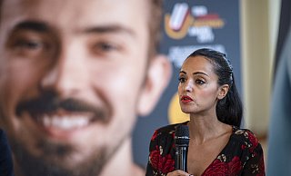 Sawsan Chebli ist im Internet immer wieder Ziel von Drohungen oder Beleidigungen. - picture alliance/dpa Sawsan Chebli ist im Internet immer wieder Ziel von Drohungen oder Beleidigungen. - picture alliance/dpa