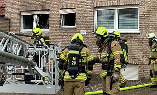 40 Feuerwehrleute waren im Einsatz. - Ralph Meyer 40 Feuerwehrleute waren im Einsatz. - Ralph Meyer
