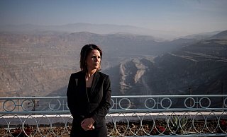 Außenministerin Annalena Baerbock pocht auf eine andere China-Politik. - Fabian Sommer/dpa Außenministerin Annalena Baerbock pocht auf eine andere China-Politik. - Fabian Sommer/dpa