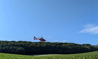 Ein fünfjähriges Mädchen wurde nach einem Unfall mit dem Hubschrauber ins Klinikum transportiert. - privat Ein fünfjähriges Mädchen wurde nach einem Unfall mit dem Hubschrauber ins Klinikum transportiert. - privat