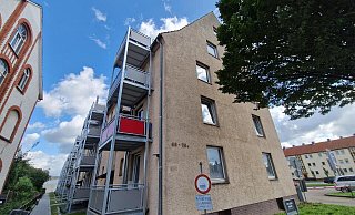 In diesem Komplex des Mehrfamilienhauses hat sich die Tat ereignet. MT-Archivfoto: - Ilja Regier In diesem Komplex des Mehrfamilienhauses hat sich die Tat ereignet. MT-Archivfoto: - Ilja Regier