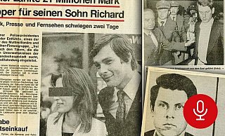 Der Bielefelder Unternehmersohn wäre 1976 fast in einer kleinen Holzkiste gestorben. - NW/ Montage: Kathrin Brinkmann Der Bielefelder Unternehmersohn wäre 1976 fast in einer kleinen Holzkiste gestorben. - NW/ Montage: Kathrin Brinkmann