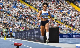 Malaika Mihambo musste sich in Chorzow mit Platz vier zufriedengeben. - Michal Dubiel/LiveMedia-IPA/ZUMA Press Wire/dpa Malaika Mihambo musste sich in Chorzow mit Platz vier zufriedengeben. - Michal Dubiel/LiveMedia-IPA/ZUMA Press Wire/dpa