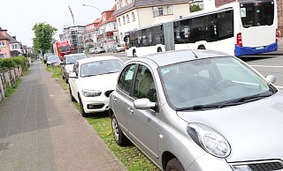 An der Riemekestraße werden viele Autos auf dem Randstreifen geparkt, der bis zum Tornado von zahlreichen Bäumen gesäumt war. - Holger Kosbab An der Riemekestraße werden viele Autos auf dem Randstreifen geparkt, der bis zum Tornado von zahlreichen Bäumen gesäumt war. - Holger Kosbab