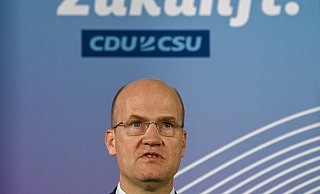 Wichtige Themen "verschleppt und vergeigt". Ralph Brinkhaus, Vorsitzender der CDU/CSU-Bundestagsfraktion. - picture alliance/dpa/AFP Pool Wichtige Themen "verschleppt und vergeigt". Ralph Brinkhaus, Vorsitzender der CDU/CSU-Bundestagsfraktion. - picture alliance/dpa/AFP Pool
