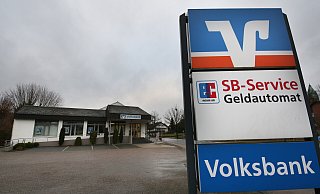 Die Volksbankfiliale in Dünne wird geschlossen und mit der Filiale an der Eschstraße zusammengelegt. - GERALD DUNKEL Die Volksbankfiliale in Dünne wird geschlossen und mit der Filiale an der Eschstraße zusammengelegt. - GERALD DUNKEL