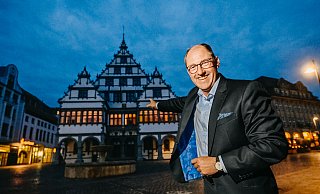 Stefan-Oliver Strate (CDU) hat als neuer Bürgermeister bald das Sagen im Paderborner Rathaus. - BESIM MAZHIQI Stefan-Oliver Strate (CDU) hat als neuer Bürgermeister bald das Sagen im Paderborner Rathaus. - BESIM MAZHIQI