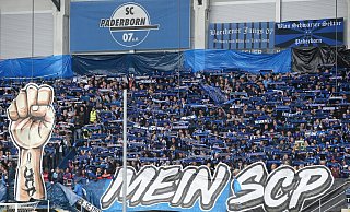 Diese Choreographie gaben die Fans des SC Paderborn am 12. Mai 2019 vor dem 4:1-Heimsieg gegen den Hamburger SV zum Besten. Die Benteler-Arena war damals ausverkauft. Dies könnte nun auch am 22. Oktober gegen den HSV der Fall sein. - picture alliance Diese Choreographie gaben die Fans des SC Paderborn am 12. Mai 2019 vor dem 4:1-Heimsieg gegen den Hamburger SV zum Besten. Die Benteler-Arena war damals ausverkauft. Dies könnte nun auch am 22. Oktober gegen den HSV der Fall sein. - picture alliance