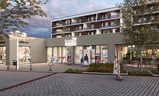 Das neue City Center sollte zunächst Stadtmitte H78 heißen. Die Ladenzeile wollten die Planer erhalten. - Planungsbüro Blase Das neue City Center sollte zunächst Stadtmitte H78 heißen. Die Ladenzeile wollten die Planer erhalten. - Planungsbüro Blase