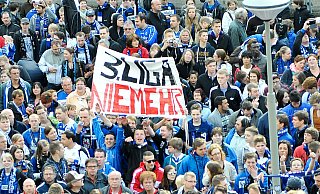 Archivfoto aus der Saison 2012/2013: Am 37. Spieltag kickte DSC Arminia Bielefeld gegen Vfl Osnabrück und schaffte die Rückkehr in die 2. Liga. - Christian Weische Archivfoto aus der Saison 2012/2013: Am 37. Spieltag kickte DSC Arminia Bielefeld gegen Vfl Osnabrück und schaffte die Rückkehr in die 2. Liga. - Christian Weische