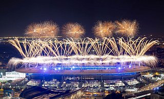 Mit einem Feuerwerk über dem Stade de France endete Olympia in Paris. - Sebastian Kahnert/dpa Mit einem Feuerwerk über dem Stade de France endete Olympia in Paris. - Sebastian Kahnert/dpa