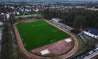Das Erich-Martens-Stadion in Bünde hat seine besten Zeiten schon seit längerem hinter sich. - Gerald Dunkel,Gerald Dunkel Das Erich-Martens-Stadion in Bünde hat seine besten Zeiten schon seit längerem hinter sich. - Gerald Dunkel,Gerald Dunkel