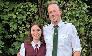 König Josef Ekelt und seine Königin Marie Fuchs. - Janik Spottke König Josef Ekelt und seine Königin Marie Fuchs. - Janik Spottke