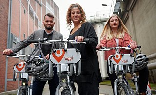 So sehen die Räder des neuen Bike-Sharings "Siggi" in Bielefeld aus. - SEBASTIAN RUTHE So sehen die Räder des neuen Bike-Sharings "Siggi" in Bielefeld aus. - SEBASTIAN RUTHE