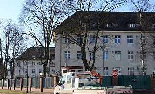 Für das Dempsey-Areal, auf dem diese Kasernen-Gebäude erhalten bleiben sollen, ist eine Quartiersgarage geplant. - Holger Kosbab Für das Dempsey-Areal, auf dem diese Kasernen-Gebäude erhalten bleiben sollen, ist eine Quartiersgarage geplant. - Holger Kosbab