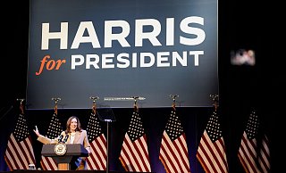 Das parteinterne Votum der Demokraten ist beendet, Kamala Harris hat volle Rückendeckung bekommen. - Stephanie Scarbrough/AP/dpa Das parteinterne Votum der Demokraten ist beendet, Kamala Harris hat volle Rückendeckung bekommen. - Stephanie Scarbrough/AP/dpa