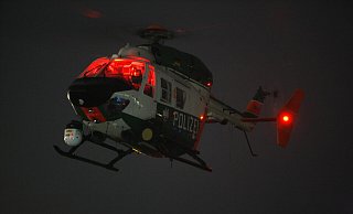 Die Polizei erklärt den nächtlichen Einsatz des Hubschraubers. - Symbolfoto/picture alliance Die Polizei erklärt den nächtlichen Einsatz des Hubschraubers. - Symbolfoto/picture alliance