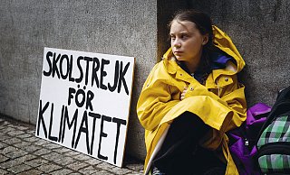 Greta Thunberg bei einer Demonstration am 28. August 2018 in Stockholm. - Getty Images Greta Thunberg bei einer Demonstration am 28. August 2018 in Stockholm. - Getty Images