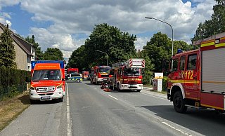 In Bielefeld Brackwede ist die Feuerwehr zu einem Brand ausgerückt. - Jörg Dieckmann In Bielefeld Brackwede ist die Feuerwehr zu einem Brand ausgerückt. - Jörg Dieckmann