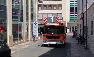 Der Einsatz in der Westernstraße wurde noch während der Anfahrt abgebrochen. - Ralph Meyer Der Einsatz in der Westernstraße wurde noch während der Anfahrt abgebrochen. - Ralph Meyer