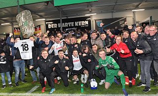 Ob der SC Verl letztlich so jubeln kann wie im DFB-Pokal entscheidet der DFB. - Jens Dünhölter Ob der SC Verl letztlich so jubeln kann wie im DFB-Pokal entscheidet der DFB. - Jens Dünhölter