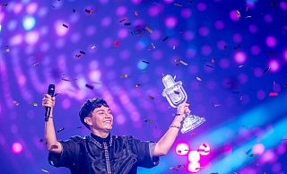 "JJ" hat den ESC nach Österreich geholt. Jetzt hofft das Land auf einen großen Werbe-Effekt. - Jens Büttner/dpa "JJ" hat den ESC nach Österreich geholt. Jetzt hofft das Land auf einen großen Werbe-Effekt. - Jens Büttner/dpa