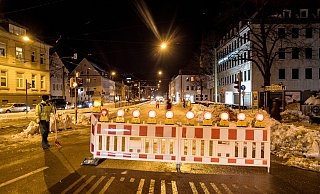 Die Straßen in der Neustadt sind wegen der Räumarbeiten zum Teil bis 3 Uhr am Sonntagmorgen gesperrt. - Christian Mathiesen Die Straßen in der Neustadt sind wegen der Räumarbeiten zum Teil bis 3 Uhr am Sonntagmorgen gesperrt. - Christian Mathiesen