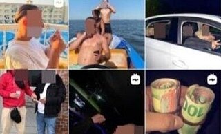Der mutmaßliche Tankstellenräuber als Gangster-Rapper. - NW Der mutmaßliche Tankstellenräuber als Gangster-Rapper. - NW