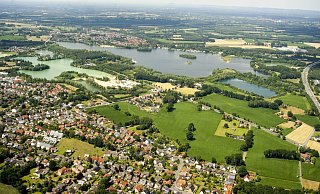 Der Lippesee aus der Vogelperspektive mit Blick nach Nordwesten. - Gerd Vieler Der Lippesee aus der Vogelperspektive mit Blick nach Nordwesten. - Gerd Vieler