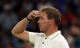 Bundestrainer Julian Nagelsmann schreibt mit dem 0:2 in der Slowakei ungewollt DFB-Geschichte. - Christian Charisius/dpa Bundestrainer Julian Nagelsmann schreibt mit dem 0:2 in der Slowakei ungewollt DFB-Geschichte. - Christian Charisius/dpa