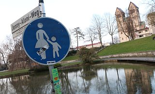 Die Beschilderung entlang der Pader soll einheitlich werden. - Holger Kosbab Die Beschilderung entlang der Pader soll einheitlich werden. - Holger Kosbab