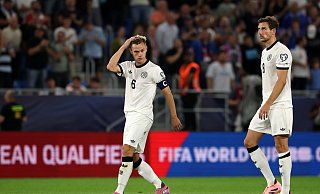 Deutschland kann trotz der Niederlage in der Slowakei noch Gruppensieger werden. - Christian Charisius/dpa Deutschland kann trotz der Niederlage in der Slowakei noch Gruppensieger werden. - Christian Charisius/dpa