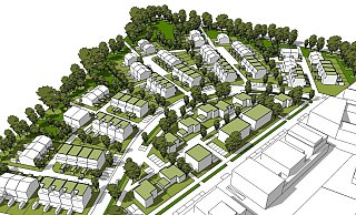 So sieht der Bebauungsplan für das Klimaquartier auf dem Gelände des früheren Eisenwerkes Schilling aus. - Jung Stadtkonzepte So sieht der Bebauungsplan für das Klimaquartier auf dem Gelände des früheren Eisenwerkes Schilling aus. - Jung Stadtkonzepte