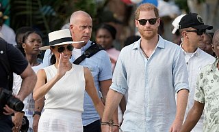 Winken Meghan und Harry bald Amerika bye-bye? (Archivbild) - Ivan Valencia/AP/dpa Winken Meghan und Harry bald Amerika bye-bye? (Archivbild) - Ivan Valencia/AP/dpa