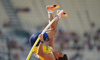 Armand Duplantis steigert seinen Stabhochsprung-Weltrekord auf 6,29 Meter. - Marcus Brandt/dpa Armand Duplantis steigert seinen Stabhochsprung-Weltrekord auf 6,29 Meter. - Marcus Brandt/dpa