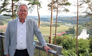 Einer der Lieblingsorte von Landrat Jürgen Müller ist die Burg in Vlotho. - David Knapp Einer der Lieblingsorte von Landrat Jürgen Müller ist die Burg in Vlotho. - David Knapp