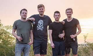 Die Scunks sind (v. l.) Christoph Kichhoff, Carsten Zimmermann, André Zank und Alexander Reckendrees. - Noah Sprock Die Scunks sind (v. l.) Christoph Kichhoff, Carsten Zimmermann, André Zank und Alexander Reckendrees. - Noah Sprock