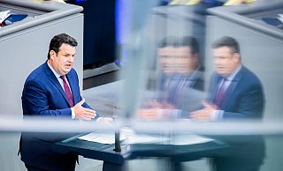 Hubertus Heil (SPD), Bundesminister für Arbeit und Soziales, will aus Hartz IV ein Bürgergeld machen. - Christoph Soeder Hubertus Heil (SPD), Bundesminister für Arbeit und Soziales, will aus Hartz IV ein Bürgergeld machen. - Christoph Soeder
