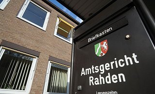 Das Amtsgericht in Rahden ist für die Städte Rahden und Espelkamp sowie für die Gemeinde Stemwede zuständig. - Joern Spreen-Ledebur Das Amtsgericht in Rahden ist für die Städte Rahden und Espelkamp sowie für die Gemeinde Stemwede zuständig. - Joern Spreen-Ledebur